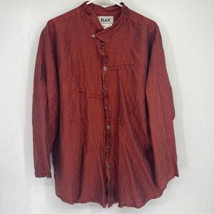 Flax Women's Rust Blouse